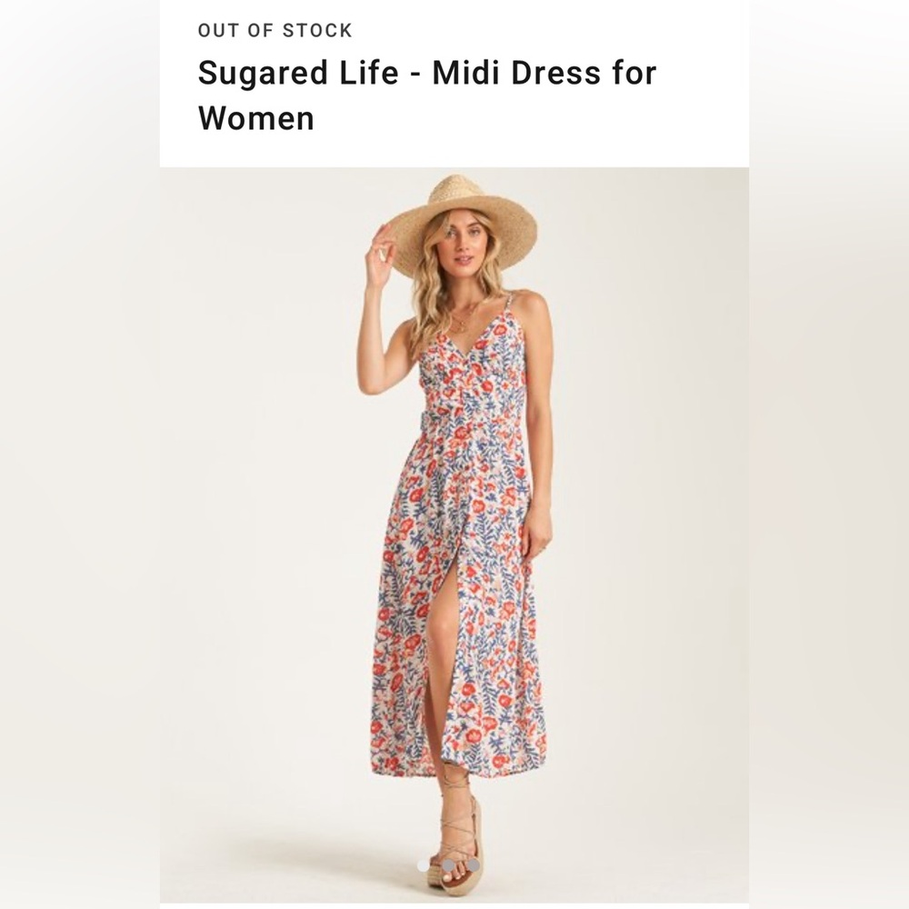 Billabong Sugared life floral midi dress